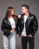 Куртка зі штучної шкіри R.A. Biker Jacket Black L чорна 1770-L - зображення 12