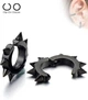 Стальные клипсы (серьги каффы на хеликс) Spikes SFE-13530-K с шипами - изображение 1