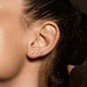 Серьга лабрет из титана с фигуркой молнии Spikes TIL10-1608-RD для пирсинга хряща уха, губ (Штанга: 8мм) - изображение 5