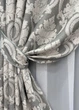Комплект готових штор VR-Textil Льон Корона Марія № 1266ш Графітовий з світло-бежевим 100х270 см 2 шт (31-581) - зображення 5