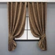 Комплект коротких штор VR-Textil Жакард Sultan № 876ш Коричневий 130х170 см 2 шт (35-0300) - зображення 1