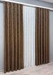 Комплект готових штор VR-Textil Жакард Sultan № 876ш Коричневий 150х270 см 2 шт (30-653) - зображення 3