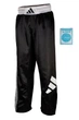 Штаны для кикбоксинга Adidas с лицензией WAKO | черно/белые | ADIKBUN100T 160 см - изображение 1
