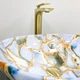 Умывальник (раковина) VBI PARMA MARBLE BLUE GLOSSY накладной - изображение 5