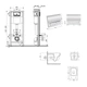 Комплект для ванной комнаты: подвесной унитаз Crow Ultra Quiet 520×360×290 + комплект инсталляции (QT05335172W48199) - изображение 2