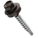 Саморезы кровельные 4,8x35 мм RAL 8019 (темно-коричневый) 250 шт. Klimas Wkret-Met, шурупы для крыши из металлочерепицы, профнастила - изображение 2