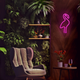 Dekoracyjny neon LED szyld Forever Light FLAMINGO 29 x 15 cm (RTV100299) - obraz 4