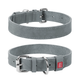 Ошейник для собак кожаный Collar WAUDOG Classic Ш 15 мм Дл 27-36 см Серый - изображение 1
