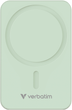 УМБ Verbatim Charge Go Essentials Magnetic Wireless 20000 mAh 35W Green (23942322245) - зображення 1