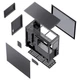 Корпус Jonsbo D41 MESH, Black, без БЖ, Mini Tower, для ATX / Micro ATX, CPU до 168 мм / VGA до 400 мм, бічна панель із загартованого скла - зображення 5