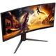 TFT 34' AOC CU34G4, WQHD, VA, вигн., 180Гц, 2хHDMI, DP, HAS, Pivot, чорно-червоний - изображение 2
