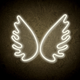 Декоративна неонова LED вивіска Forever Light PLEXI LED WINGS 39.5 x 32.5 см (RTV100448) - зображення 2