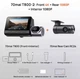 Трехкамерный автомобильный видеорегистратор комплект Xiaomi 70mai Dash Cam 4K T800 HDR SET з GPS Global + камера заднего вида Rear Cam RC24 (управление со смартфона) - изображение 2