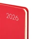 Еженедельник 10х17 см датированный 2026 мягкий 128 страниц красный Glory Leo Planner, 252652 - изображение 8
