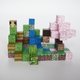 Магнитный конструктор Minecraft Майнкрафт Сакура 94 блоков 5 случайных фигурок - изображение 2