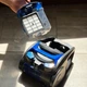 Маленький мощный пылесос для дома с турбощеткой Rainberg 3700W, Мощный контейнерный пылесос без мешка RB-652TB Blue - изображение 11