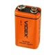 Батарейка крона VIDEX CR-9V 6F22 9В, батарея, сольова (118004) - зображення 2