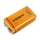 Батарейка крона VIDEX CR-9V 6F22 9В, батарея, сольова (118004) - зображення 3
