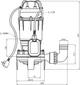 Насос фекальный Agua WQDN 12-12-2 кВт с ножом (CV035080) - изображение 4