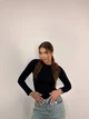Женское базовое боди Черное M - изображение 1