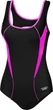 Купальник закрытый для женщин Aqua Speed KATE 61583 черный, розовый Женщины 44 413-19 - изображение 1