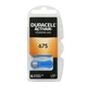 Батарейка Duracell ZA675 (PR44) 1, 45V (блистер по 6шт) для слуховых аппаратов (59072) - изображение 1