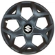 Автомобільні модельні ковпаки R16 Suzuki 435 4шт, SJS, чорні - изображение 1