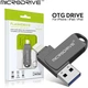 USB Флешка металева 2в1 256ГБ USB-Lightning Microdrive для Apple iPhone, iPad, комп'ютера чорна - изображение 1
