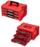 Набір скринь для інструментів на платформі Qbrick System SYSTEM PRO Drawer Workshop Set 3 Red 525x345x885 мм (11060403101) - зображення 2