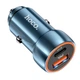 Автомобільний зарядний пристрій HOCO Z46A Blue whale PD20W+QC3.0 car charger Sapphire Blue (6931474770349) - зображення 4