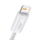 Кабель Baseus Dynamic Series Fast Charging Data Cable USB to iP 2.4A 1m White (CALD000402) - зображення 3