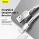 Кабель Baseus Cafule Series Metal Data Cable USB to IP 2.4A 2m White (CALJK-B02) - изображение 9