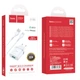 Мережевий зарядний пристрій з кабелем HOCO C12Q Smart QC3.0 charger set(Type-C) 18W White (6931474716309) - изображение 2