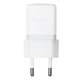 Мережевий зарядний пристрій Baseus Palm Fast Charger 1C 20W EU Moon White (with Baseus Mini White Cable USB-C to USB-C 60W (20V/3A) 1m Moon White) (P10111602213-01) - изображение 1