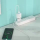 Мережевий зарядний пристрій з кабелем HOCO C12Q Smart QC3.0 charger set(Type-C) 18W White (6931474716309) - изображение 5
