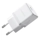 Мережевий зарядний пристрій Baseus Palm Fast Charger 1C 20W EU Moon White (with Baseus Mini White Cable USB-C to USB-C 60W (20V/3A) 1m Moon White) (P10111602213-01) - изображение 6