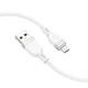 Кабель HOCO X109 Energy silicone charging data cable Micro(L=1M) White (6942007636230) - зображення 4