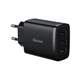 Мережевий зарядний пристрій Baseus Compact Charger 3U 17W EU Black (CCXJ020101) - изображение 1