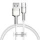 Кабель Baseus Cafule Series Metal Data Cable USB to Type-C 66W 1m White (CAKF000102) - зображення 1