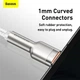 Кабель Baseus Cafule Series Metal Data Cable USB to Type-C 66W 1m White (CAKF000102) - зображення 11