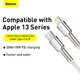 Кабель Baseus Cafule Series Metal Data Cable Type-C to iP PD 20W 2m White (CATLJK-B02) - изображение 11