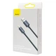 Кабель Baseus Crystal Shine Series Fast Charging Data Cable USB to iP 2.4A 1.2m Black (CAJY000001) - изображение 2