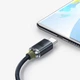 Кабель Baseus Crystal Shine Series Fast Charging Data Cable USB to Type-C 100W 1.2m Black (CAJY000401) - изображение 4