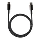 Кабель Baseus Tungsten Gold Fast Charging Data Cable Type-C to Type-C 100W 1m Black (CATWJ-01) - изображение 6