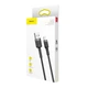 Кабель Baseus Cafule Cable USB For Lightning 2.4A 1m Gray+Black (CALKLF-BG1) - изображение 3