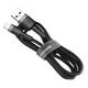 Кабель Baseus Cafule Cable USB For Lightning 2.4A 1m Gray+Black (CALKLF-BG1) - изображение 5