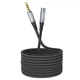 Аудiокабель HOCO UPA20 3.5 audio extension cable male to female (L=2M) Metal Gray (6931474762160) - изображение 6