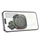 Автотримач для телефону HOCO H28 Rainbow ring magnetic car holder (air outlet) Black (6942007611459) - зображення 7