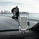 Автотримач для телефону HOCO CA95 Polaris push-type telescopic suction cup car holder Black (6931474758514) - зображення 7