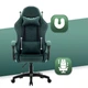 Компьютерное кресло Hell's HC-1000 Green (ткань) - изображение 4